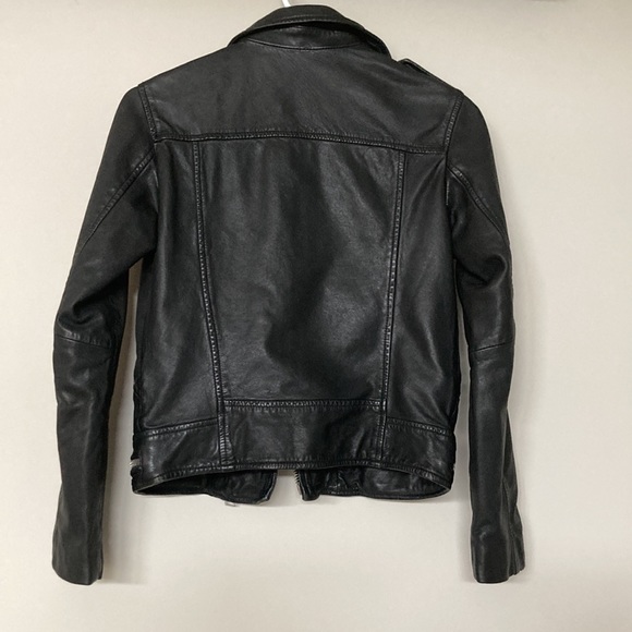 NWT AllSaints Biker Leather Jacket - Picture 6 of 8